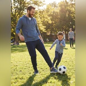 Old Navy Black and White Herringbone Hoodie with kangaroo pouch